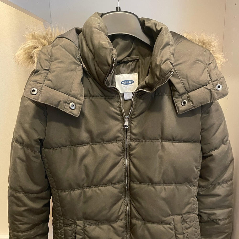 Old navy jacket xs olive green